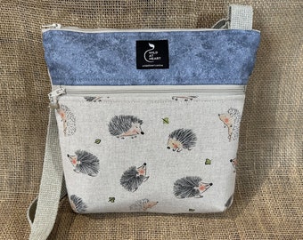 Hedgehog Bag - canvas crossbody bag