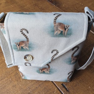 Lemur bag - Ring-Tailed Lemur cross body bag