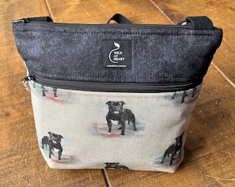 Staffordshire Bull Terrier - Staffy - cross body zipper bag