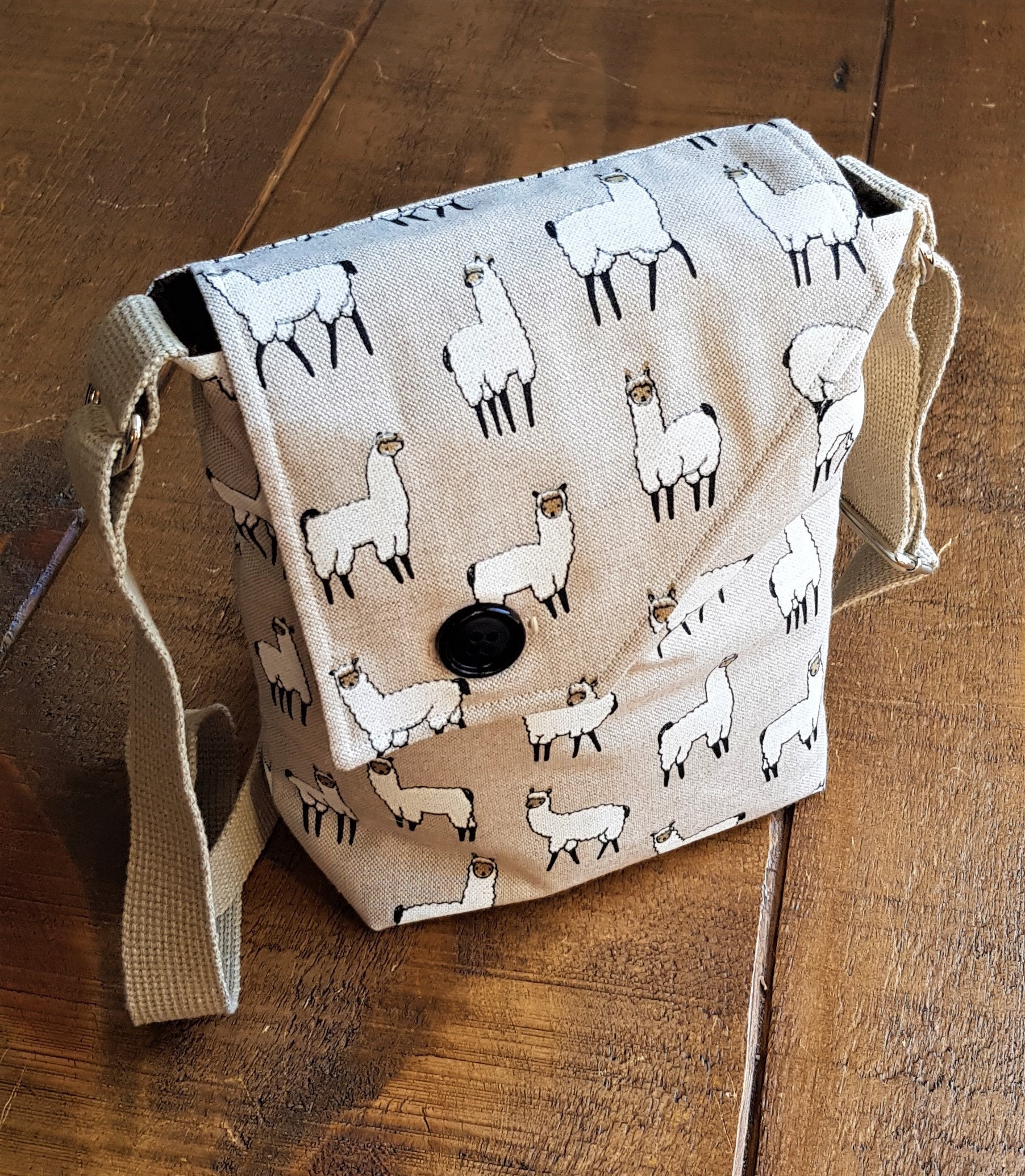 Llama / Alpaca Bag cross body bag Canvas bag Etsy
