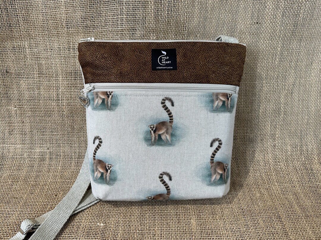 Lemur Bag Ringtailed Lemur Cross Body Bag Etsy