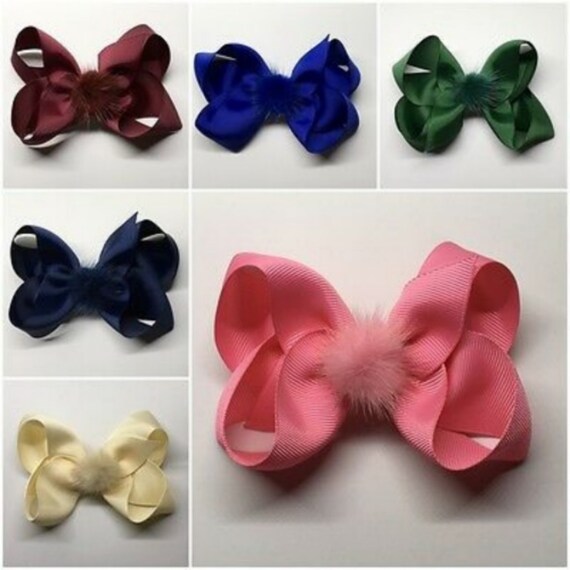 8 Pezzi 5 Pollici Neonate Fiocchi Per Capelli Fasce In Nylon Nastro In Gros-grain Fascia Per - Foto 10