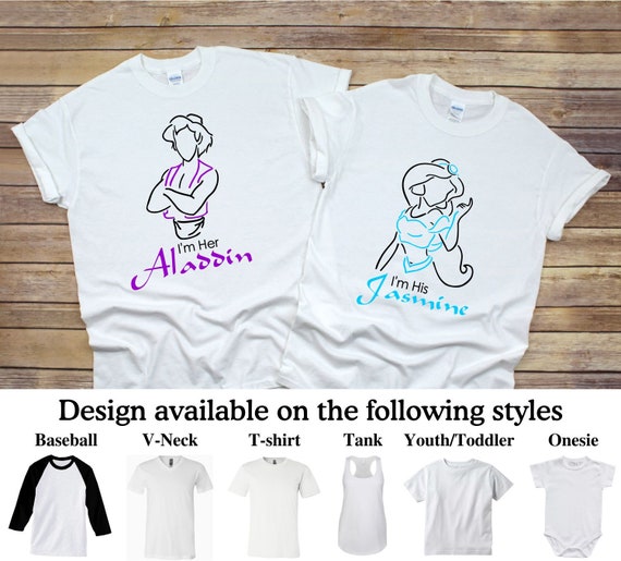 aladdin couple shirts