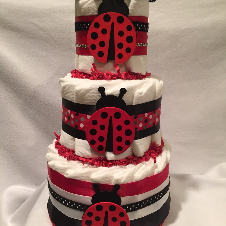 ladybug diaper cake ideas