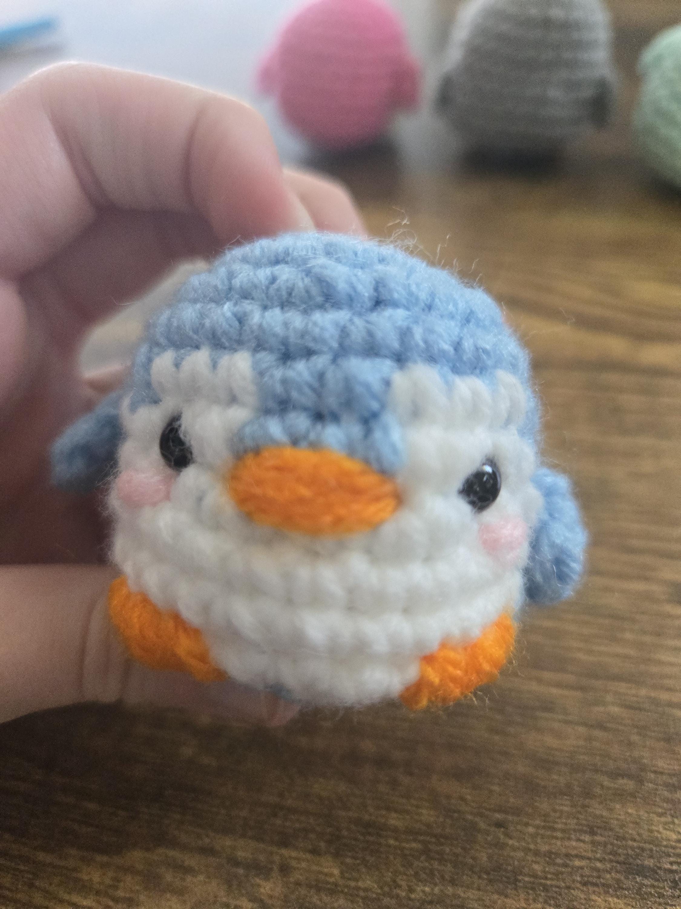 Mini Crochet Penguin – Handmade Pocket Penguin Plush – Cute Stuffed Penguin Toy – Small Penguin Gift for Animal Lovers - Thumbnail 2