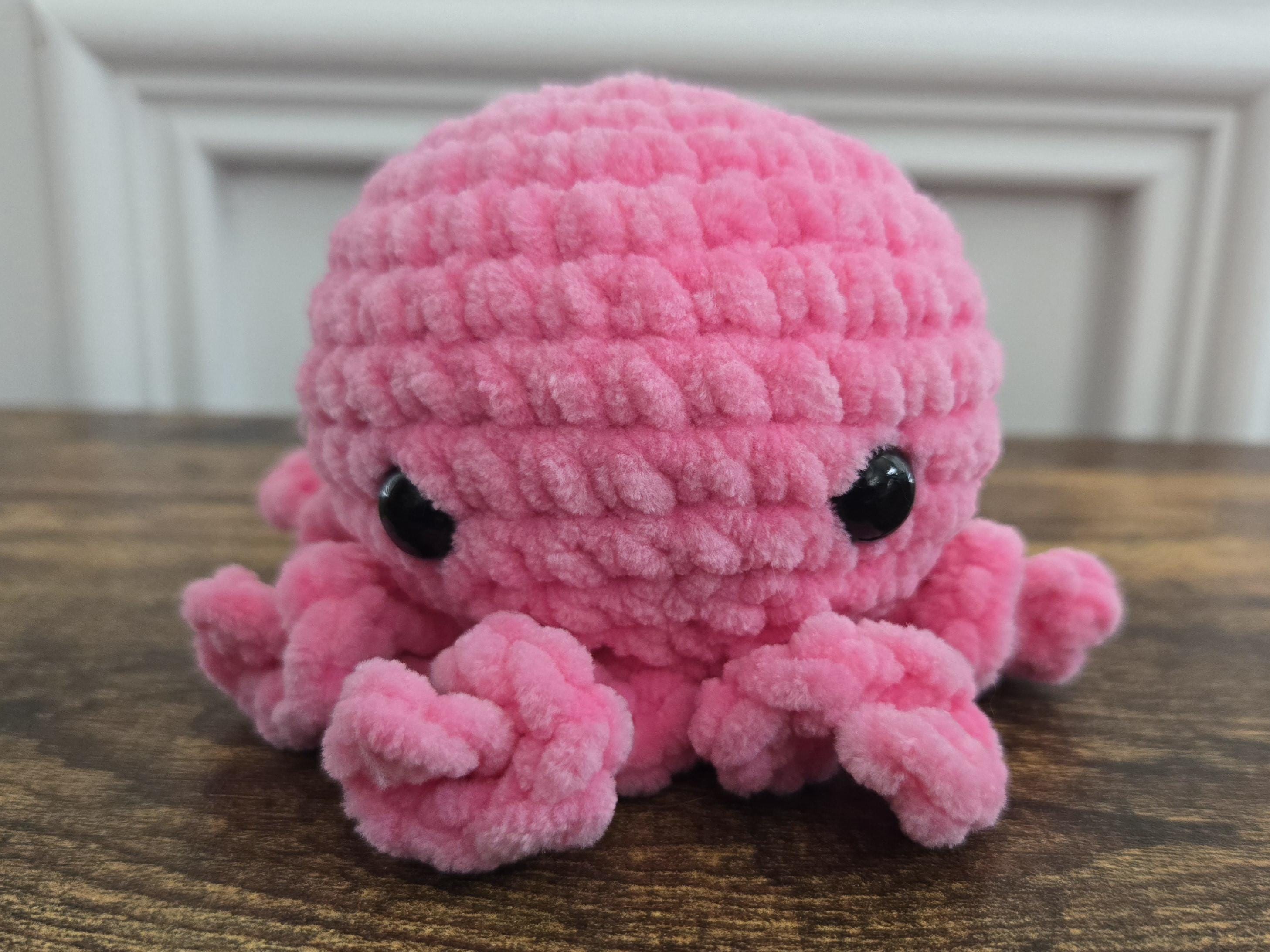 Crochet Octopus Squish – Handmade Plush Octopus – Kawaii Sea Animal – Chunky Soft Plush – Ocean Lover Gift – Cute Desk Buddy - Thumbnail 4