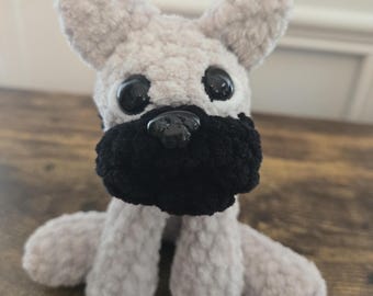 Crochet French Bulldog Plush – Amigurumi Frenchie Dog – Cute Stuffed Puppy – French Bulldog Gift – Dog Lover Plush