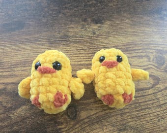 Pocket Chick – Tiny Crochet Chick Plush – Adorable Easter Gift – Mini Stuffed Chick Toy – Cute Farm Animal Plush - Handmade