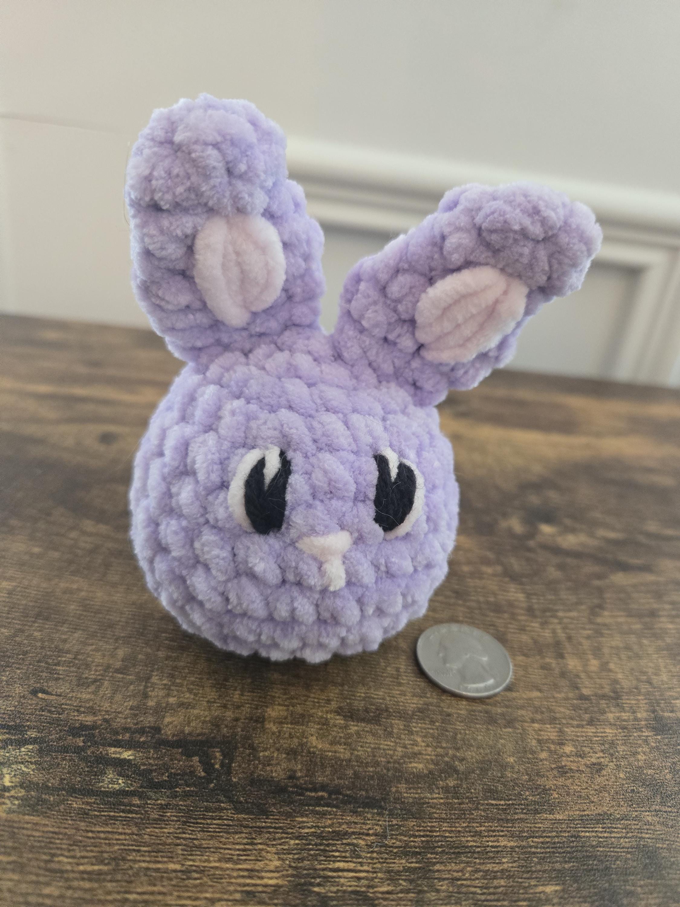 Crochet Bunny Squish Plush – Soft Stuffed Bunny – Kawaii Amigurumi Rabbit – Cute Easter Plushie – Bunny Lover Gift - Handmade - Thumbnail 5