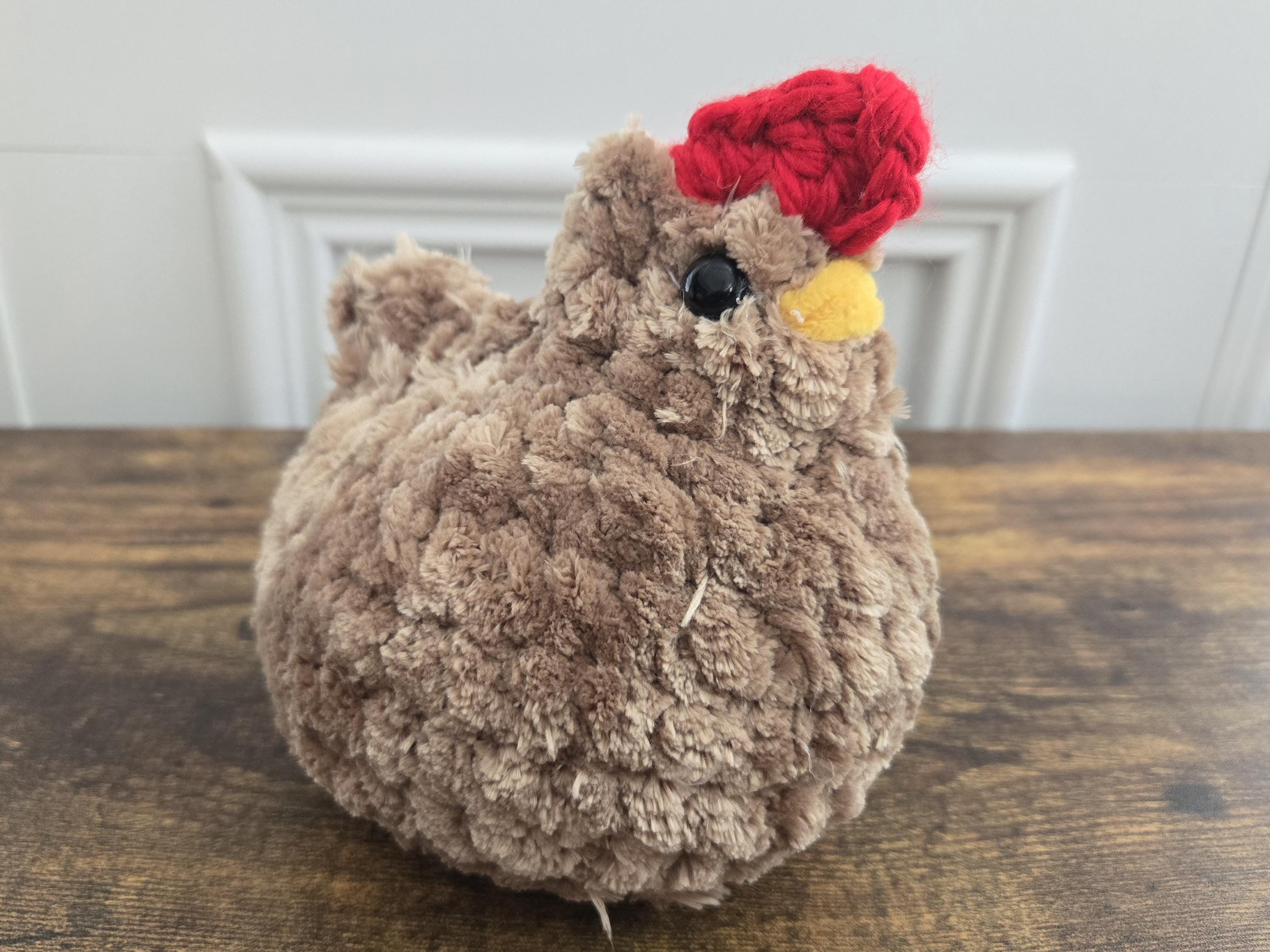 Crochet Chicken & Rooster Plushies – Handmade Farm Animal Toys – Cute Amigurumi Plush – Soft Stuffed Chicken – Great Gift for All Ages - Thumbnail 3