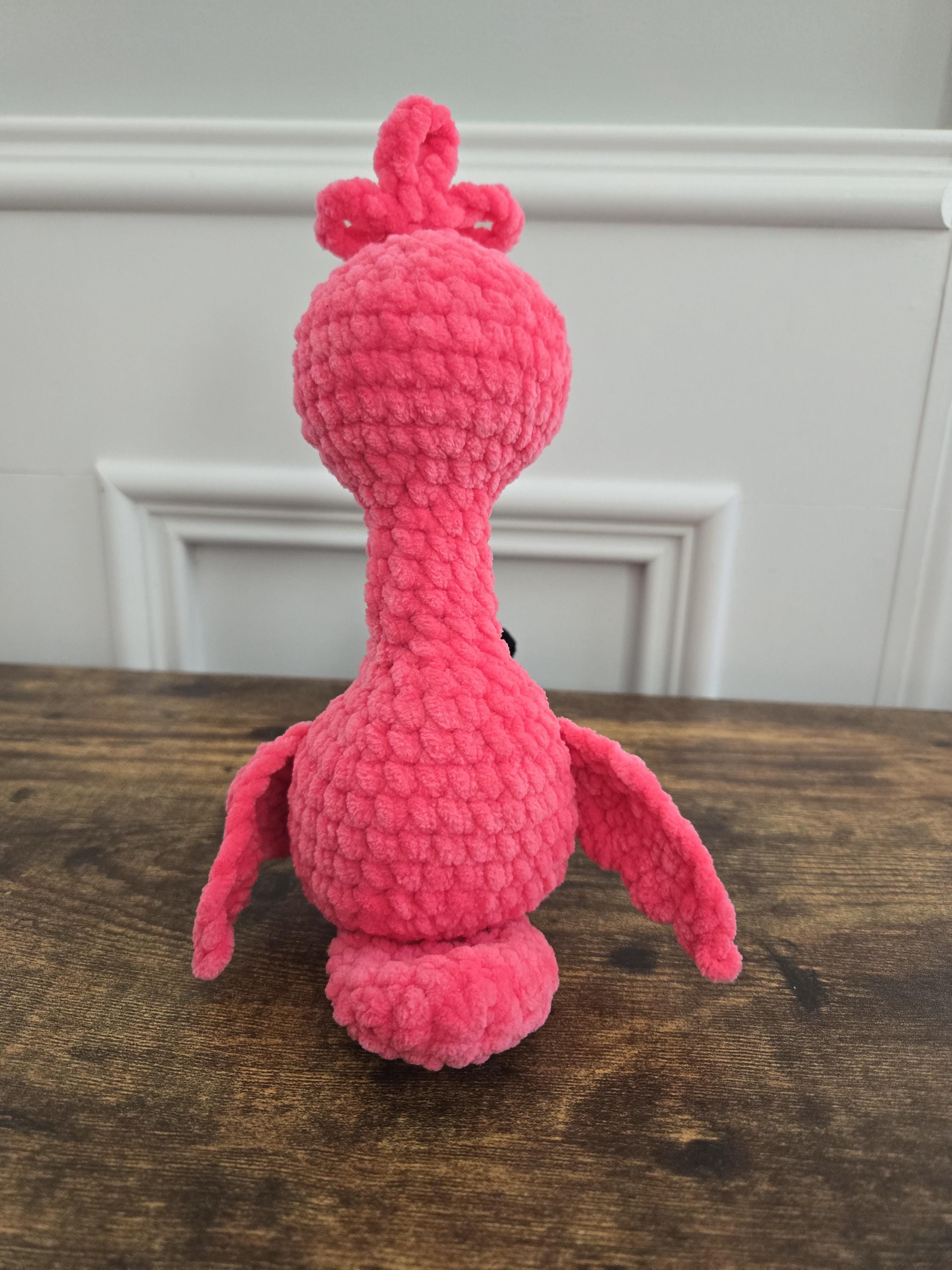 Crochet Flamingo Plush – Handmade Stuffed Flamingo – Tropical Bird Toy – Cute Animal Plushie – Flamingo Lover Gift – Soft and Squishy - Thumbnail 6
