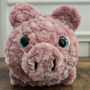 Crochet Pig Plushie: Handmade Stuffed Animal Farm Toy