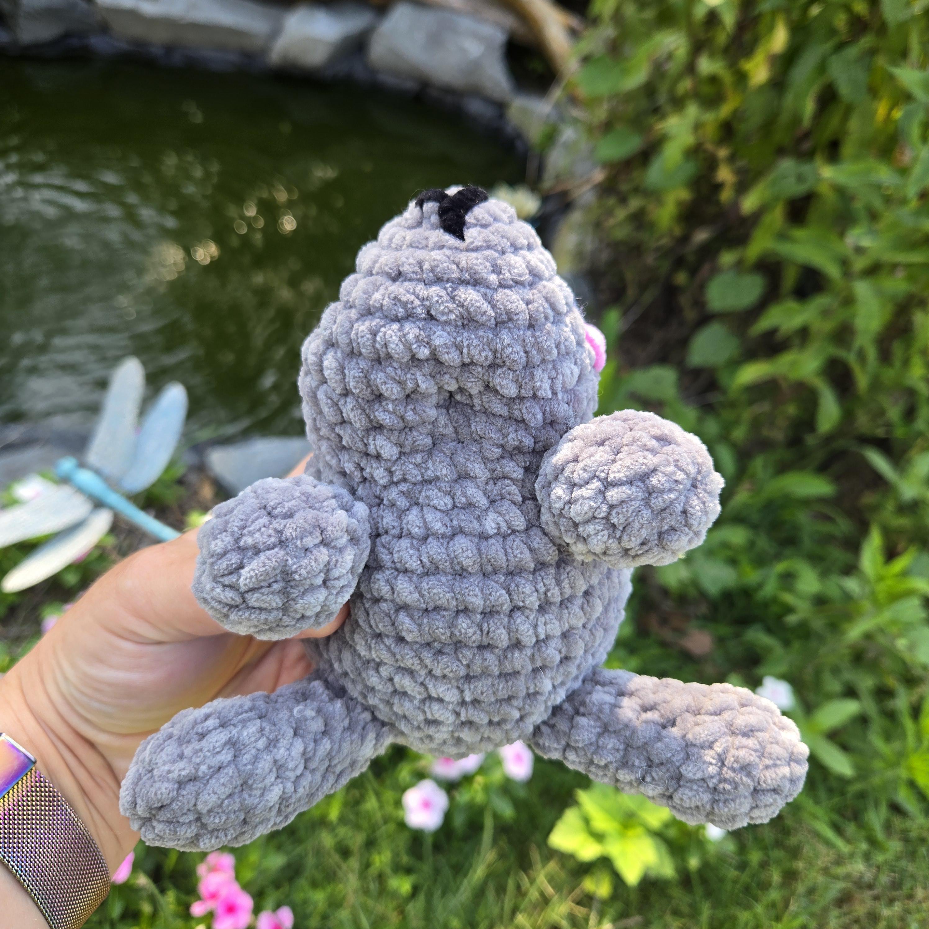 Gray Crochet Bunny Plush – Soft Chenille Rabbit Toy – Handmade Stuffed Animal – Cute Plush Bunny – Kawaii Gift for Bunny Lovers - Thumbnail 7
