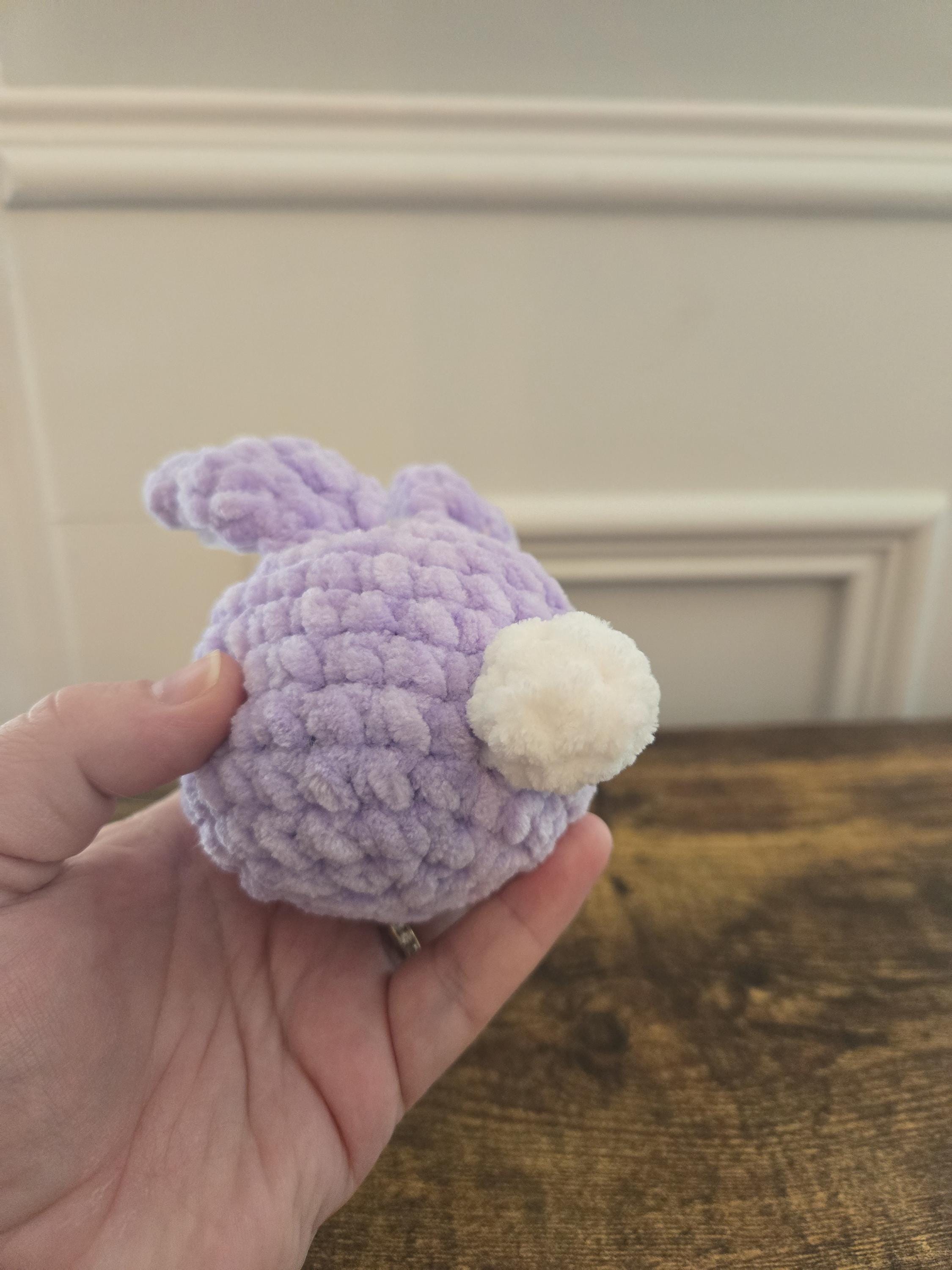 Crochet Bunny Squish Plush – Soft Stuffed Bunny – Kawaii Amigurumi Rabbit – Cute Easter Plushie – Bunny Lover Gift - Handmade - Thumbnail 4