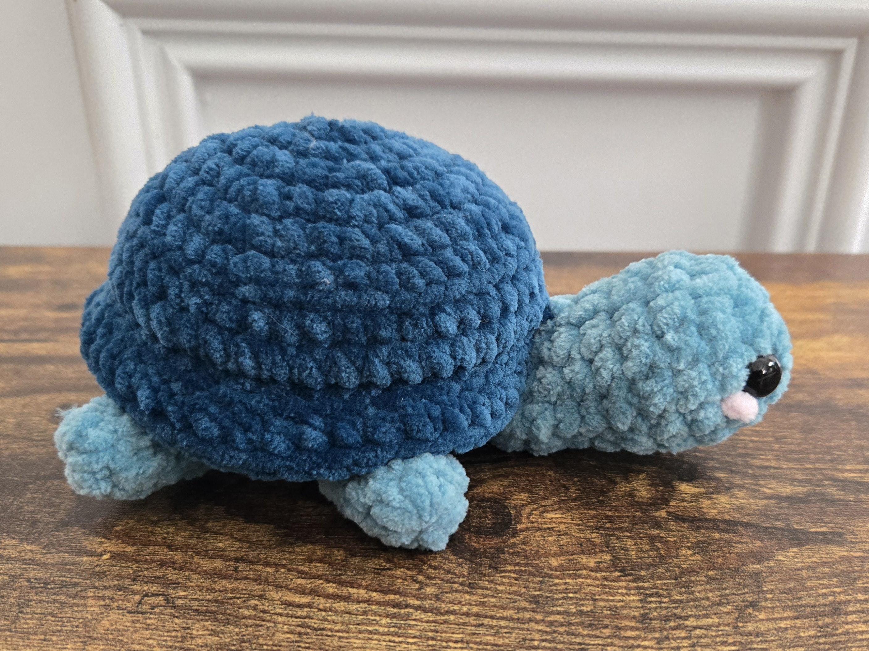 Crochet Turtle Plushie – Handmade Land Turtle – Soft Stuffed Animal – Cute Forest Turtle Toy – Gift for Animal Lovers & Kids - Thumbnail 4