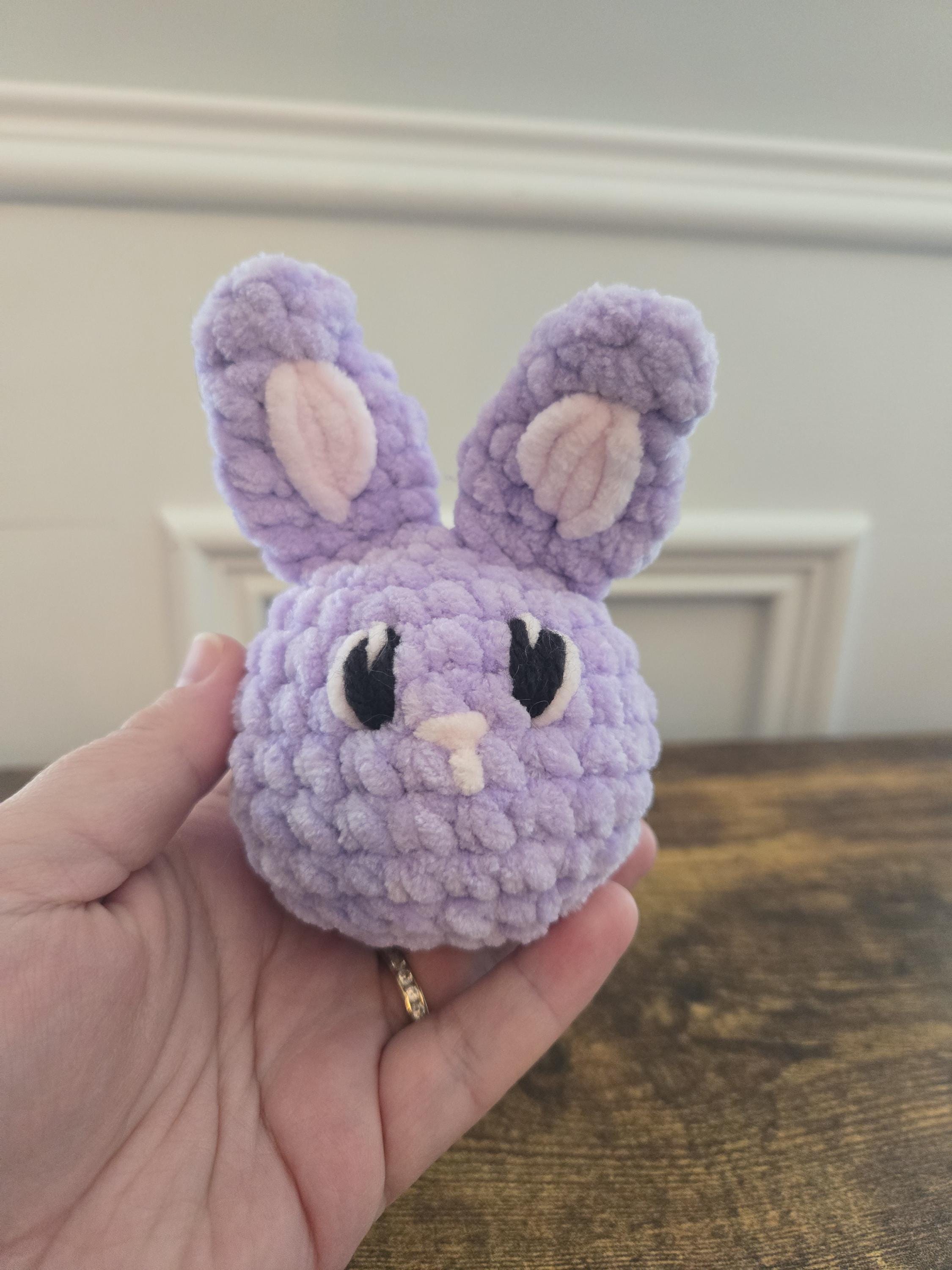 Crochet Bunny Squish Plush – Soft Stuffed Bunny – Kawaii Amigurumi Rabbit – Cute Easter Plushie – Bunny Lover Gift - Handmade - Thumbnail 3