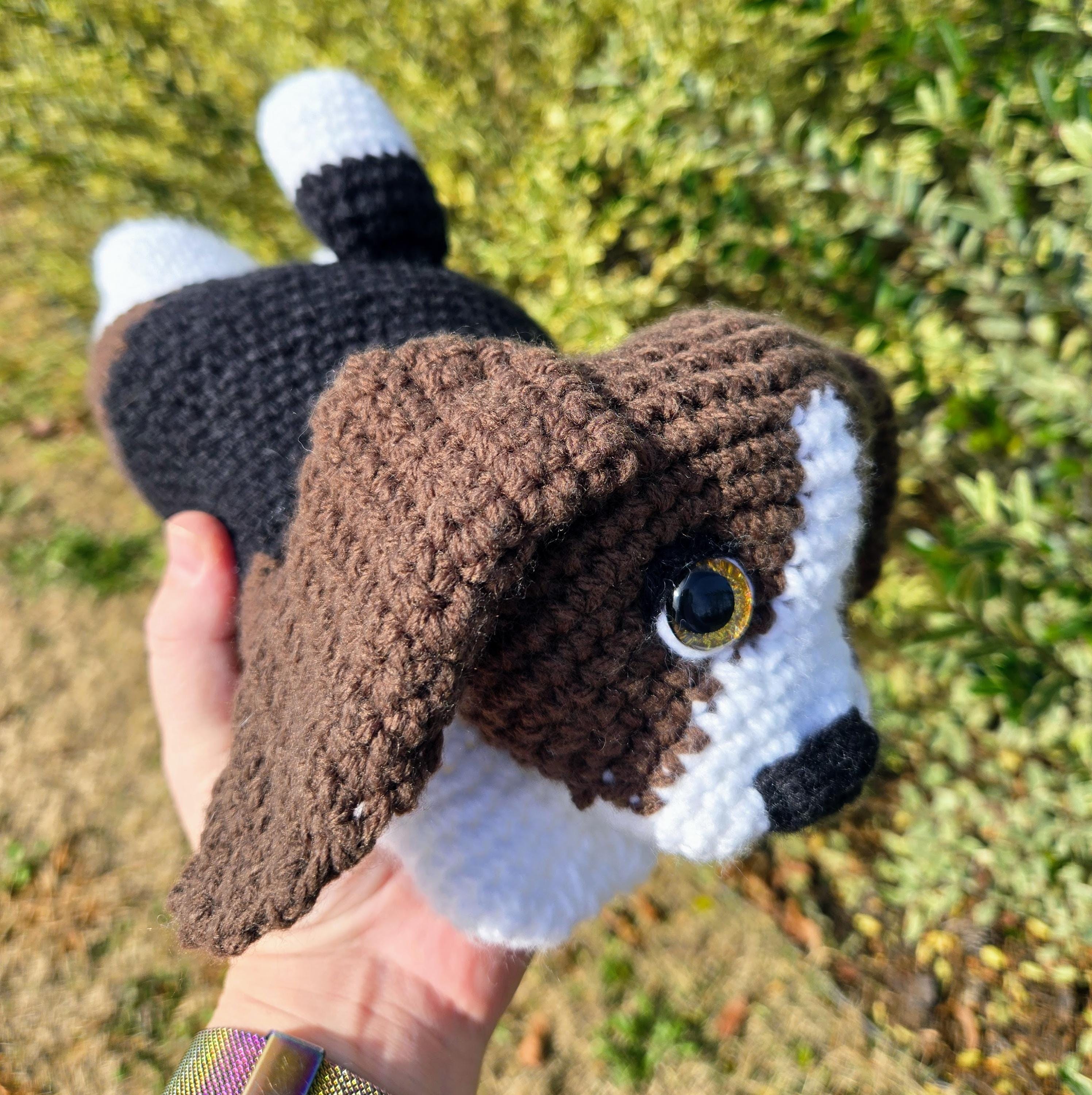 Crochet Dog Plushie – Cute Beagle-Inspired Stuffed Animal, Perfect Gift for Dog Lovers, Amigurumi - Handmade - Thumbnail 4