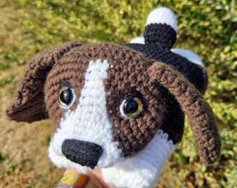Crochet Dog Plushie – Cute Beagle-Inspired Stuffed Animal, Perfect Gift for Dog Lovers, Amigurumi - Handmade