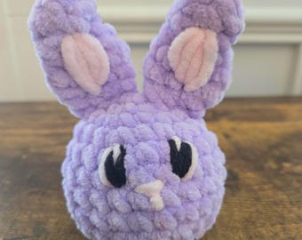Crochet Bunny Squish Plush – Soft Stuffed Bunny – Kawaii Amigurumi Rabbit – Cute Easter Plushie – Bunny Lover Gift - Handmade