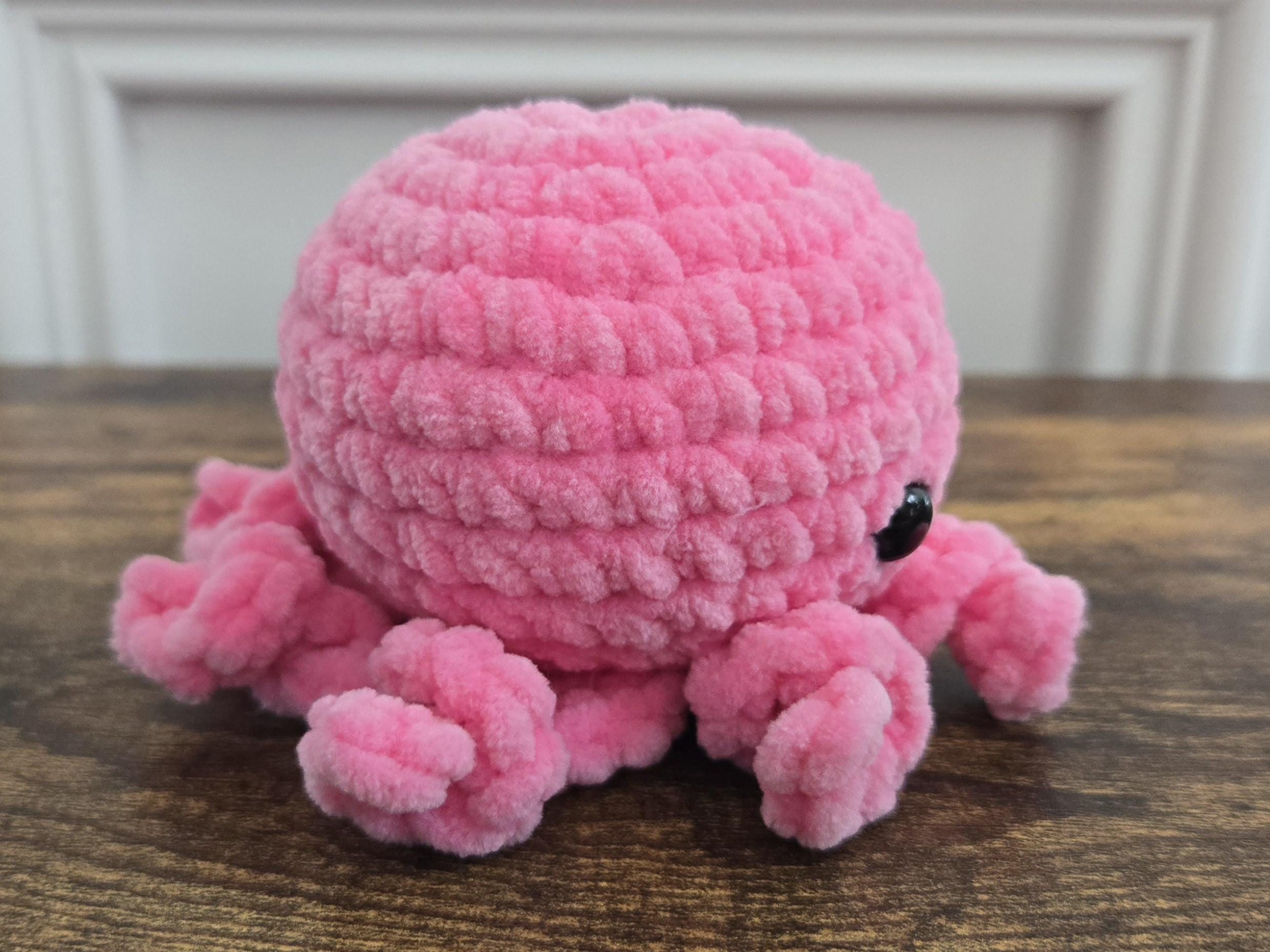 Crochet Octopus Squish – Handmade Plush Octopus – Kawaii Sea Animal – Chunky Soft Plush – Ocean Lover Gift – Cute Desk Buddy - Thumbnail 5