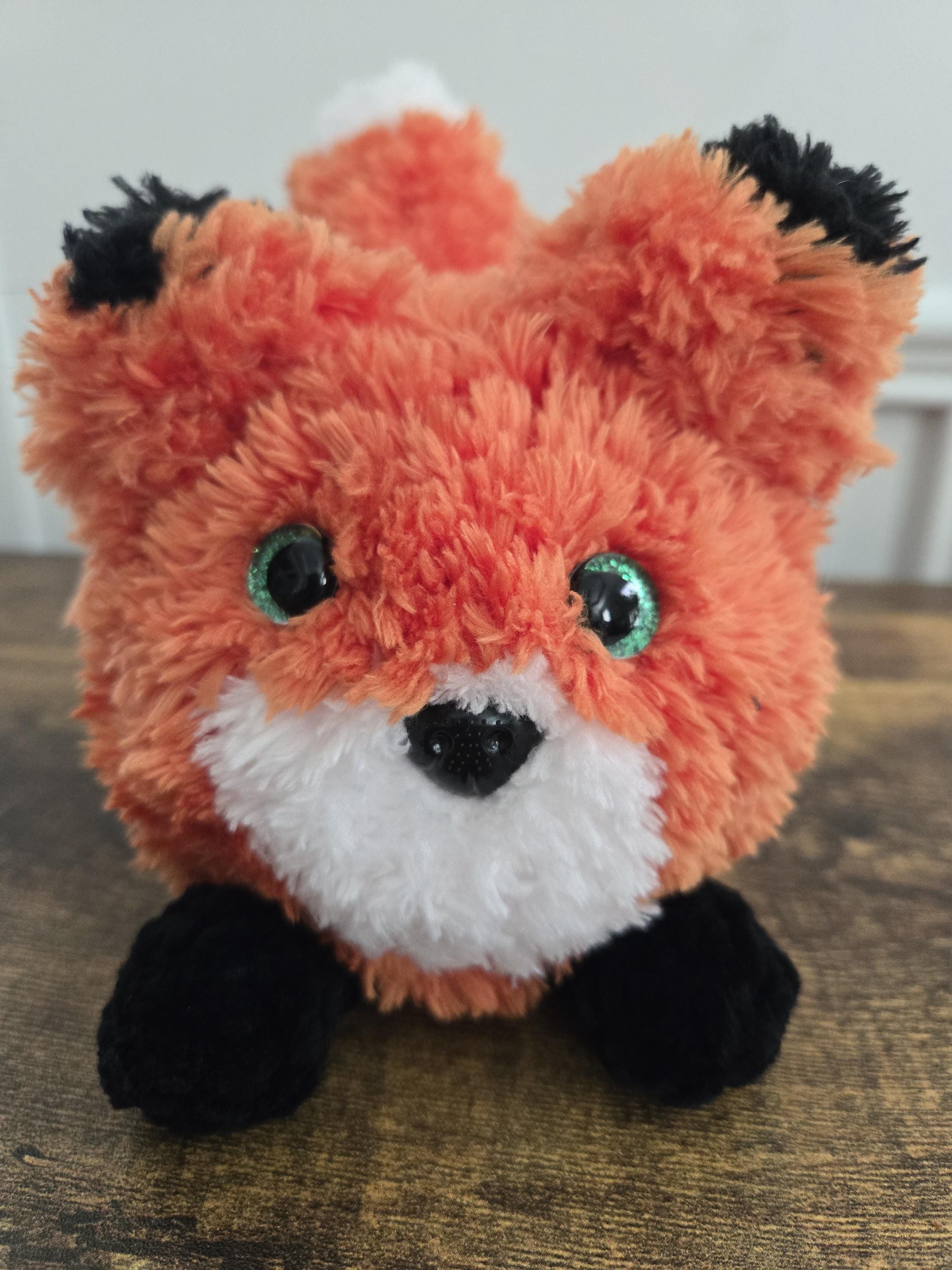 Crochet Fox Loaf Plushie – Handmade Chonky Fox – Soft Stuffed Animal – Cute Fox Toy – Perfect Gift for Fox Lovers & Kids - Thumbnail 3