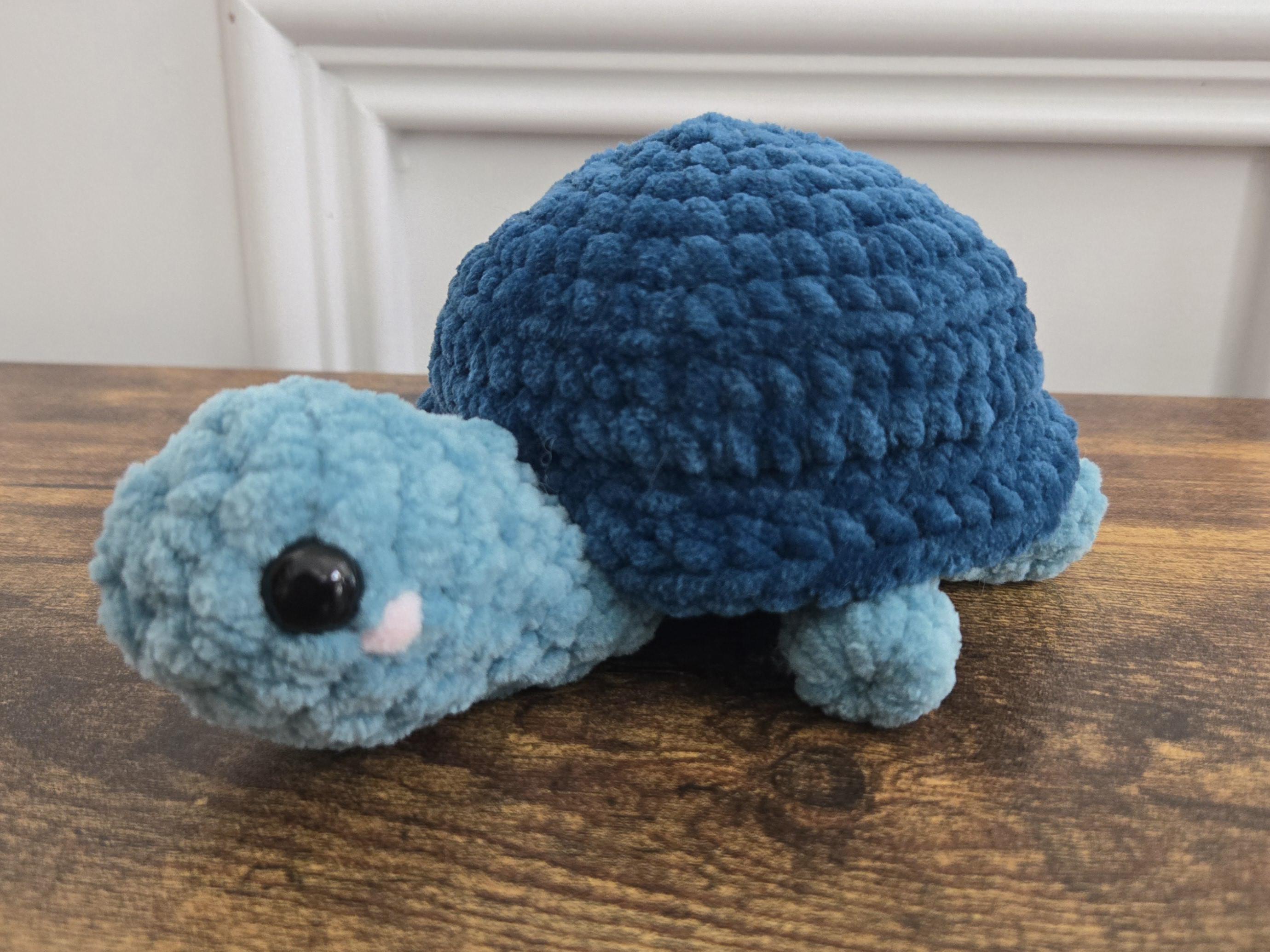 Crochet Turtle Plushie – Handmade Land Turtle – Soft Stuffed Animal – Cute Forest Turtle Toy – Gift for Animal Lovers & Kids - Image 1