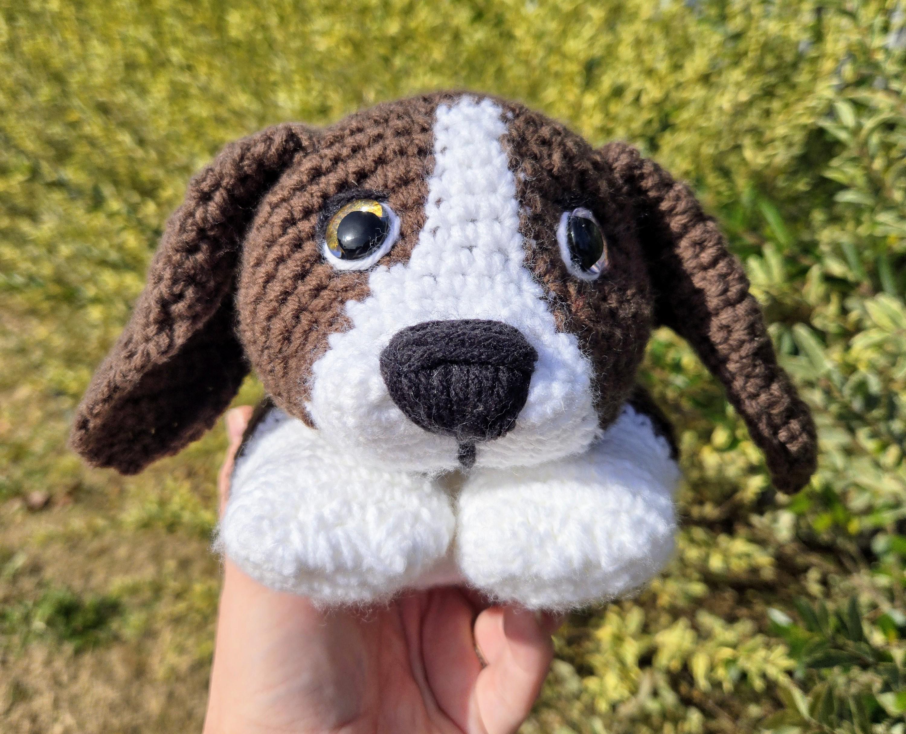 Crochet Dog Plushie – Cute Beagle-Inspired Stuffed Animal, Perfect Gift for Dog Lovers, Amigurumi - Handmade - Thumbnail 2