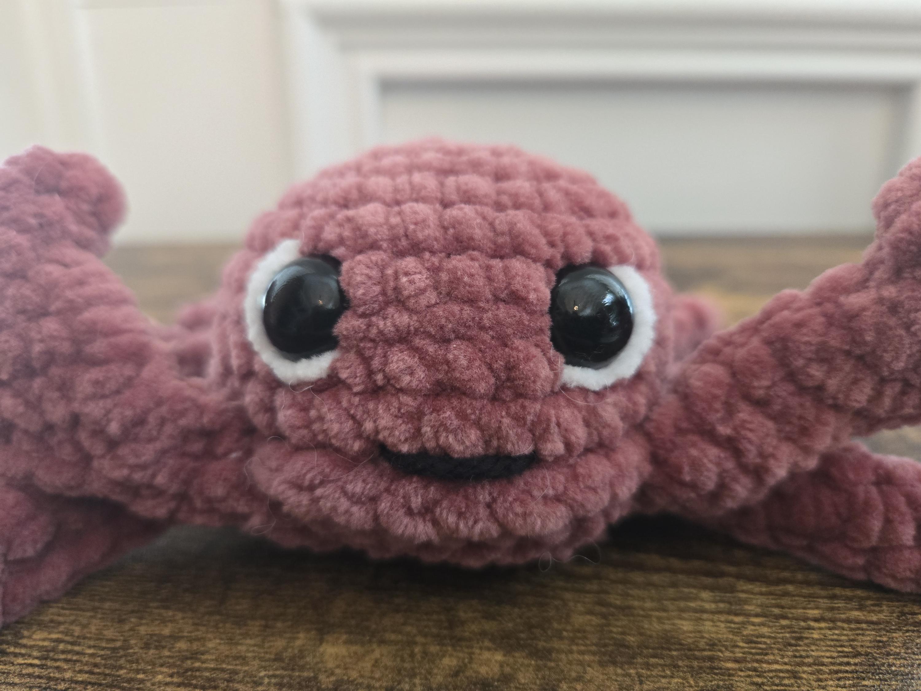 Crochet Crab Plush – Cute Amigurumi Crab – Ocean Animal Plushie – Kawaii Sea Creature Toy – Beach Lover Gift - Handmade - Thumbnail 6