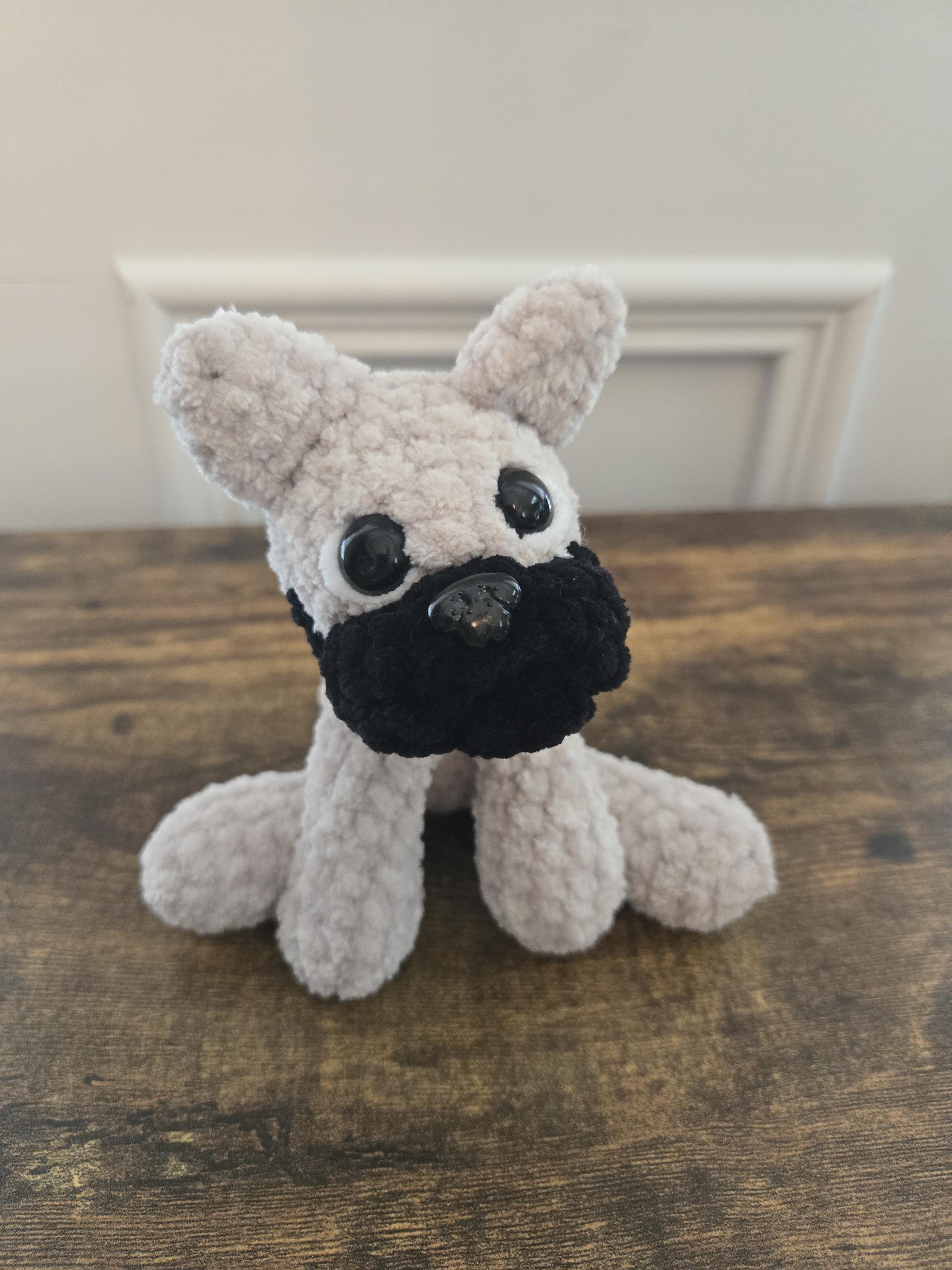 Crochet French Bulldog Plush – Amigurumi Frenchie Dog – Cute Stuffed Puppy – French Bulldog Gift – Dog Lover Plush - Thumbnail 7