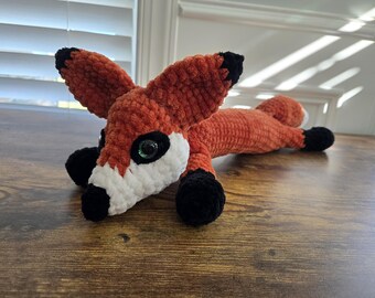 Crochet Fox – Handmade Fox Plush – Adorable Woodland Animal Plushie – Cute Stuffed Fox Gift