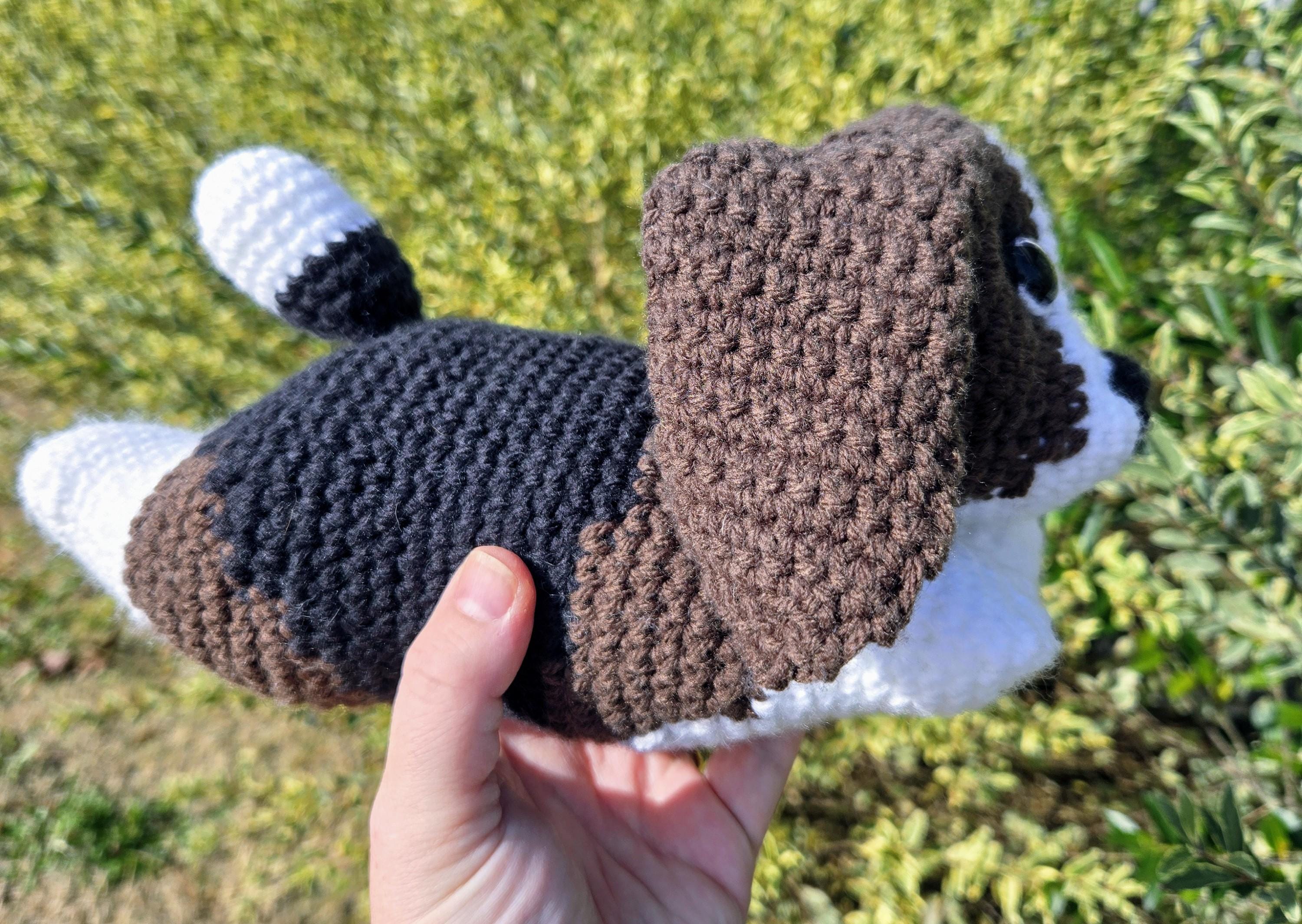 Crochet Dog Plushie – Cute Beagle-Inspired Stuffed Animal, Perfect Gift for Dog Lovers, Amigurumi - Handmade - Thumbnail 7