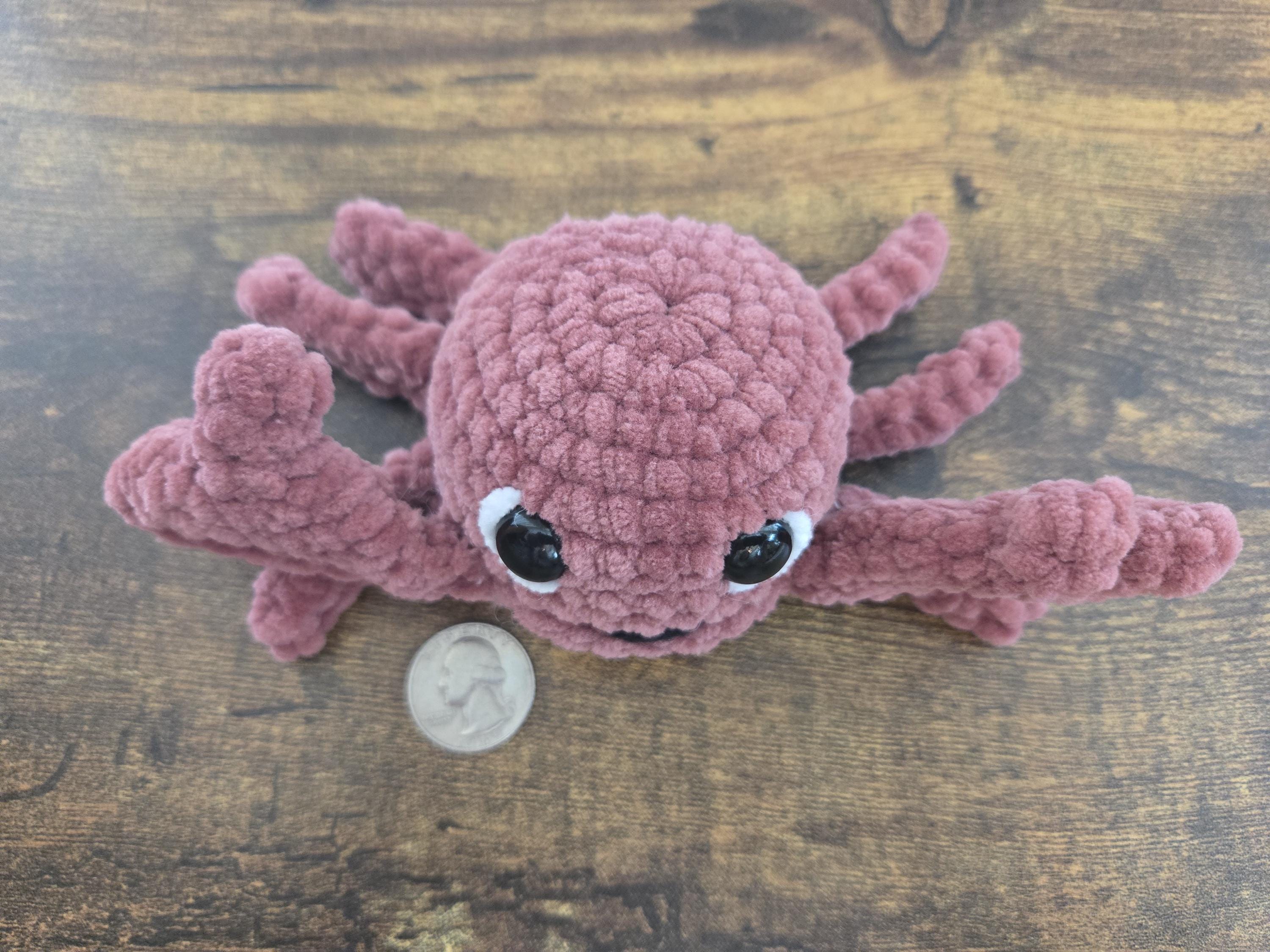 Crochet Crab Plush – Cute Amigurumi Crab – Ocean Animal Plushie – Kawaii Sea Creature Toy – Beach Lover Gift - Handmade - Thumbnail 7