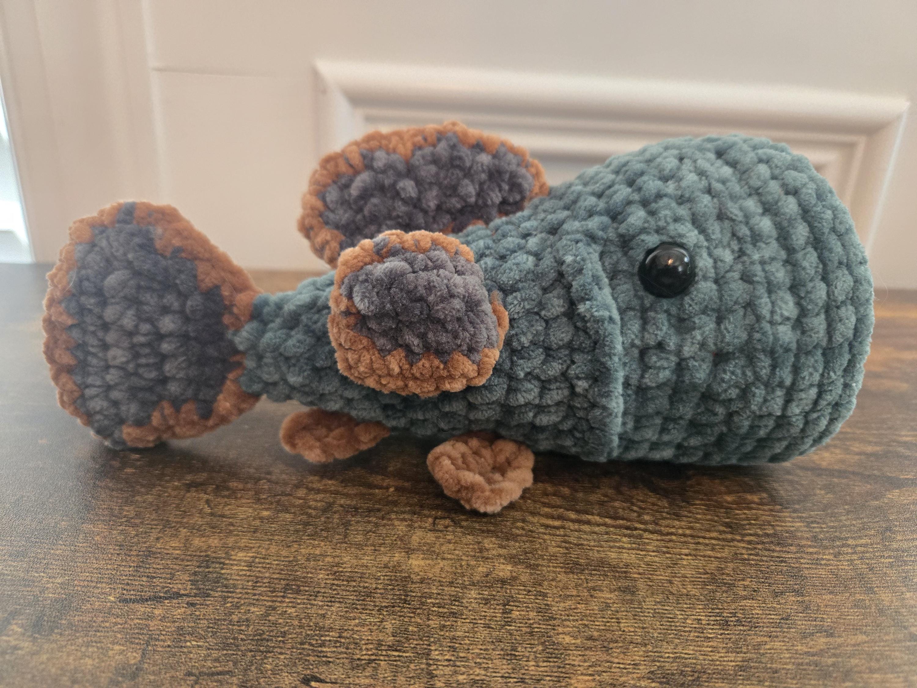 Crochet Bass Fish Plush – Amigurumi Fish Toy – Realistic Fishing Gift – Cute Stuffed Bass Plush – Lake & Fisherman Gift - Handmade - Thumbnail 7