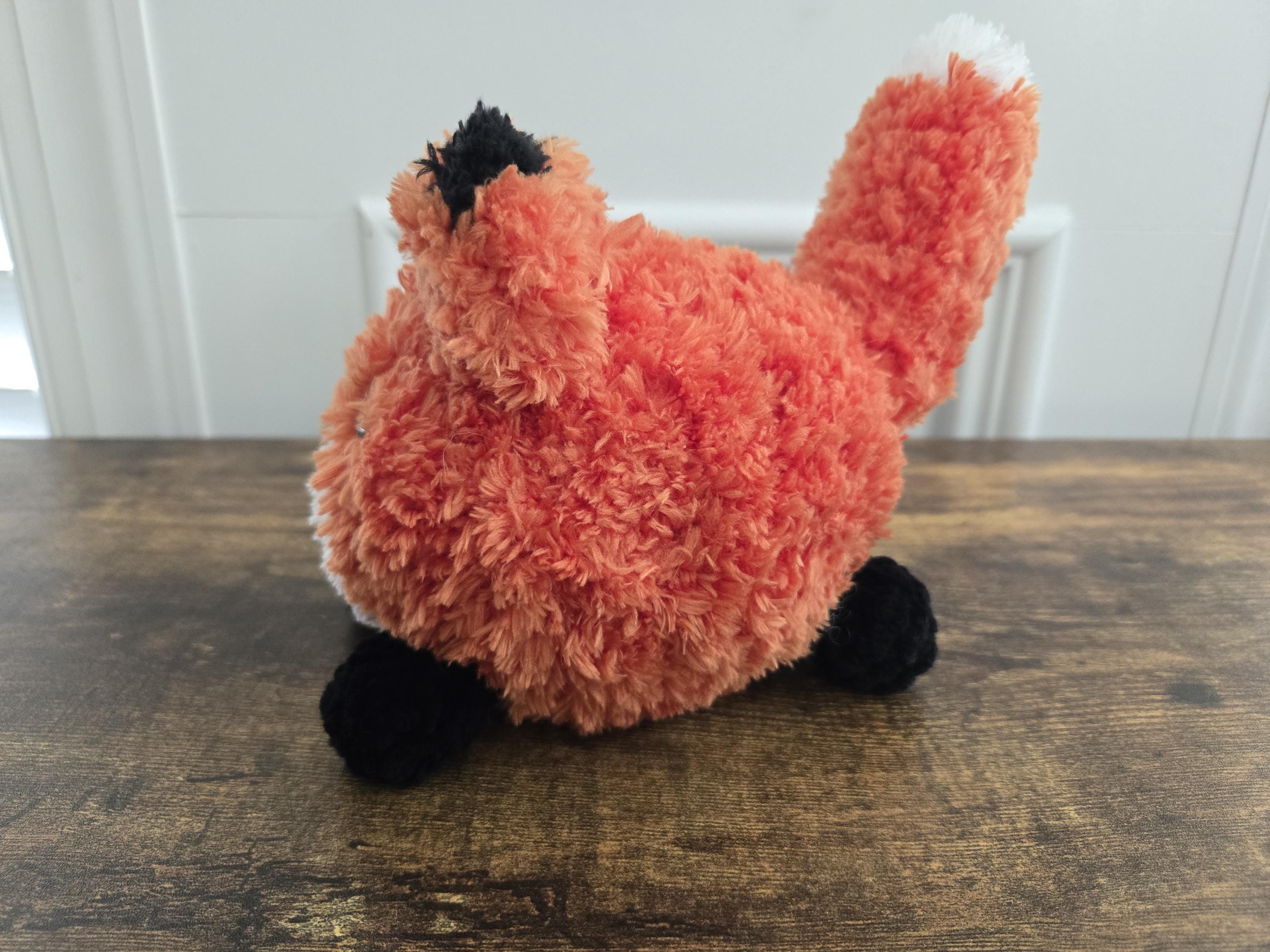 Crochet Fox Loaf Plushie – Handmade Chonky Fox – Soft Stuffed Animal – Cute Fox Toy – Perfect Gift for Fox Lovers & Kids - Thumbnail 4