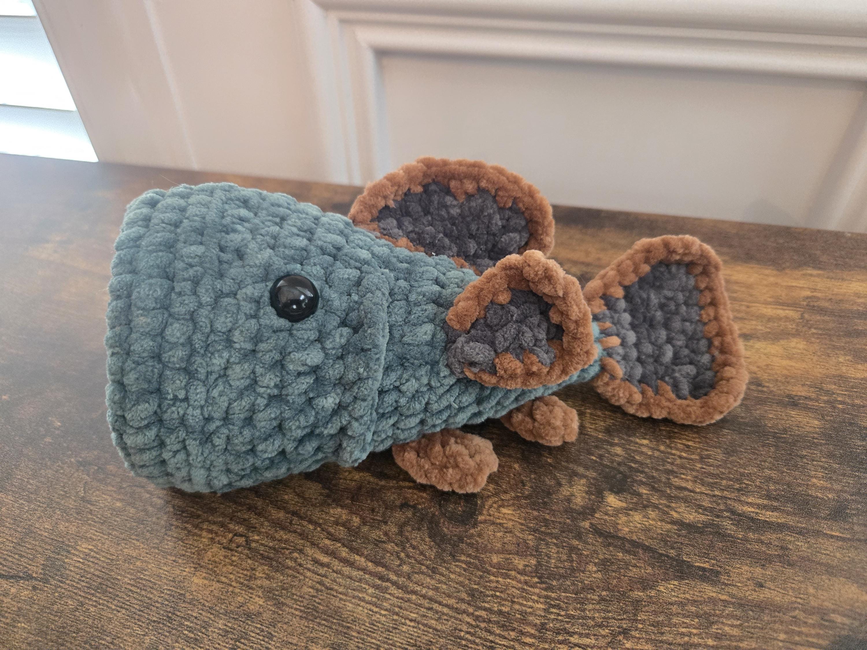 Crochet Bass Fish Plush – Amigurumi Fish Toy – Realistic Fishing Gift – Cute Stuffed Bass Plush – Lake & Fisherman Gift - Handmade - Thumbnail 2