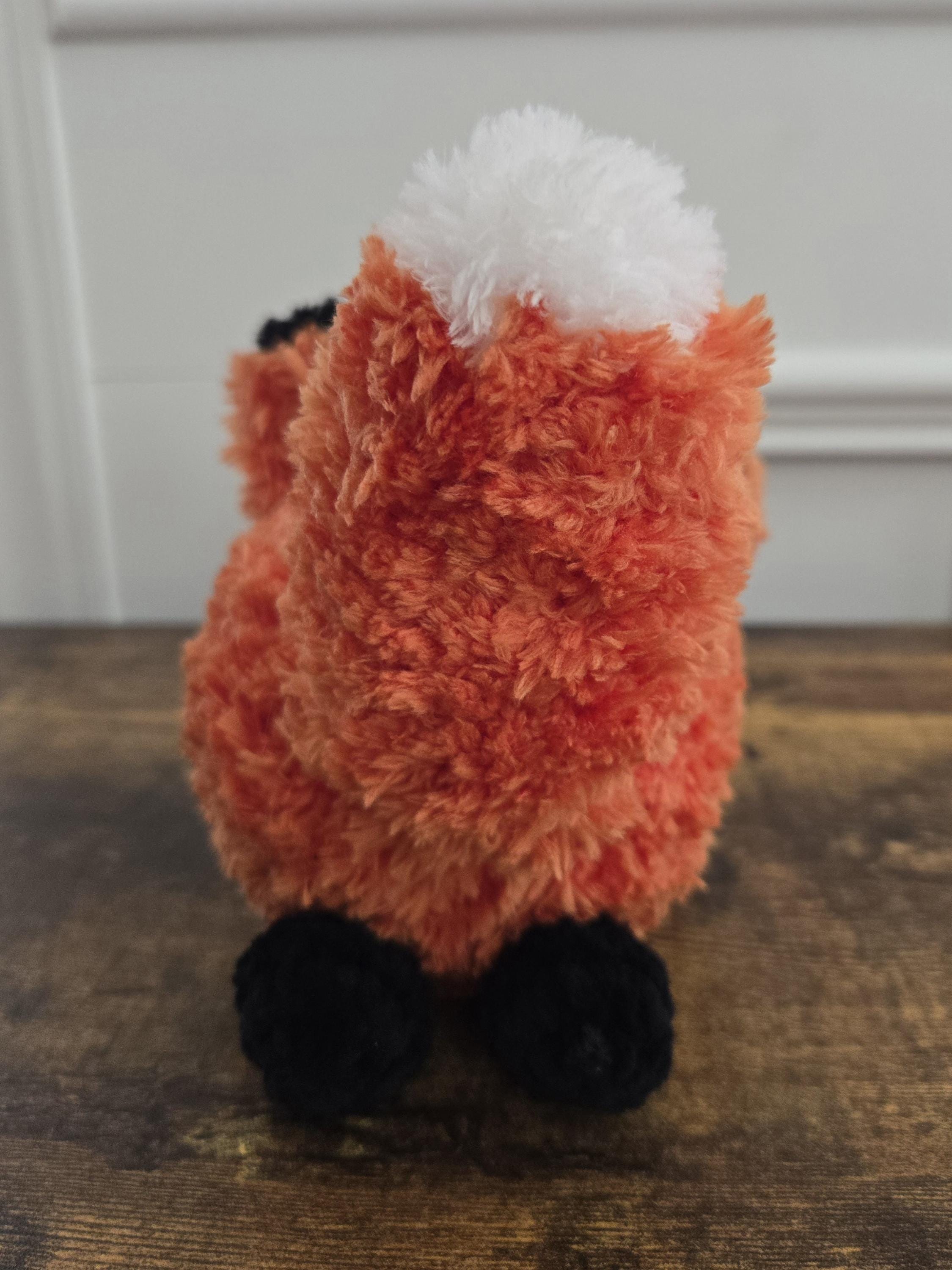 Crochet Fox Loaf Plushie – Handmade Chonky Fox – Soft Stuffed Animal – Cute Fox Toy – Perfect Gift for Fox Lovers & Kids - Thumbnail 5