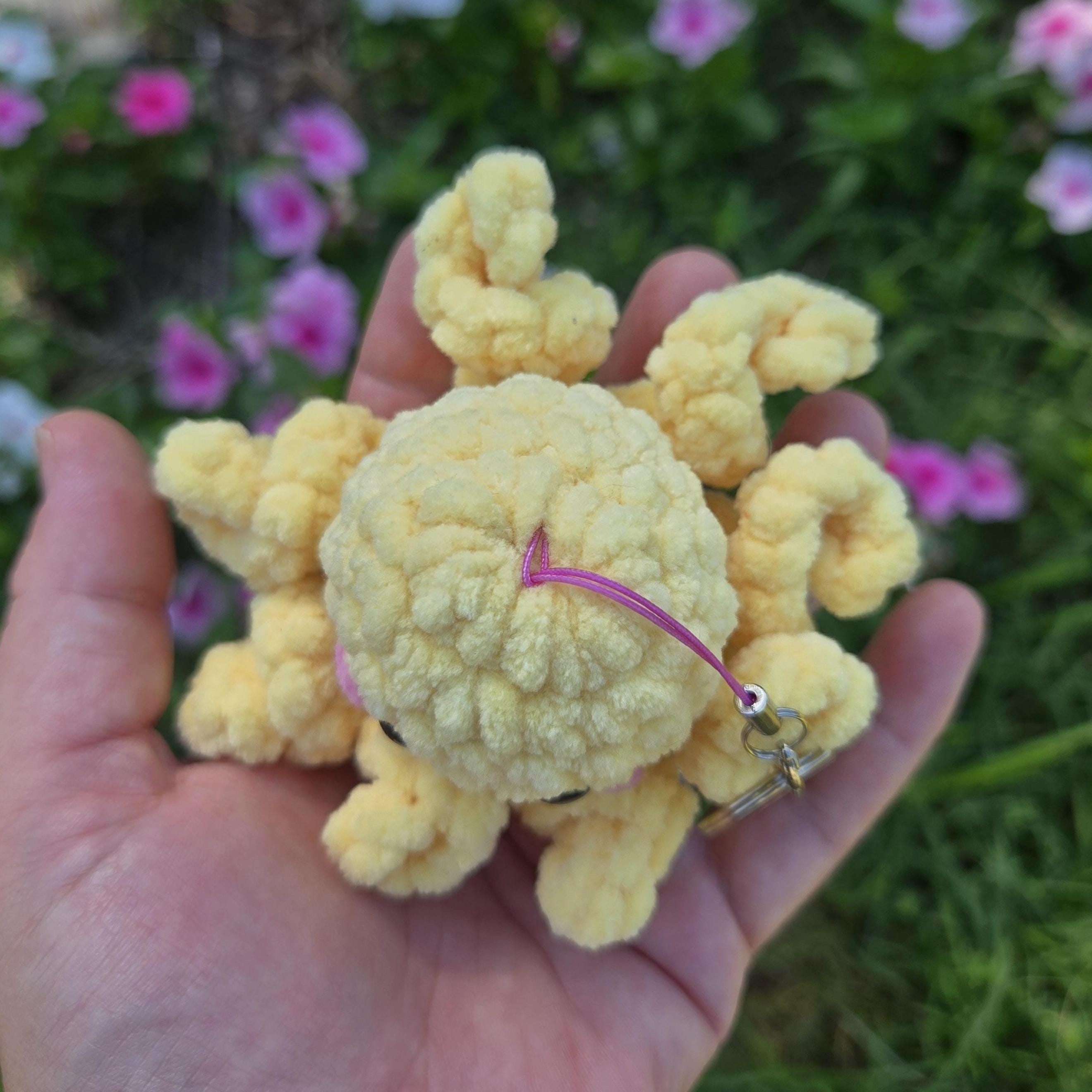 Mini Crochet Octopus Keychain – Handmade Amigurumi Octopus – Cute Kawaii Plush Keychain – Ocean Animal Bag Charm – Small Gift - Thumbnail 2