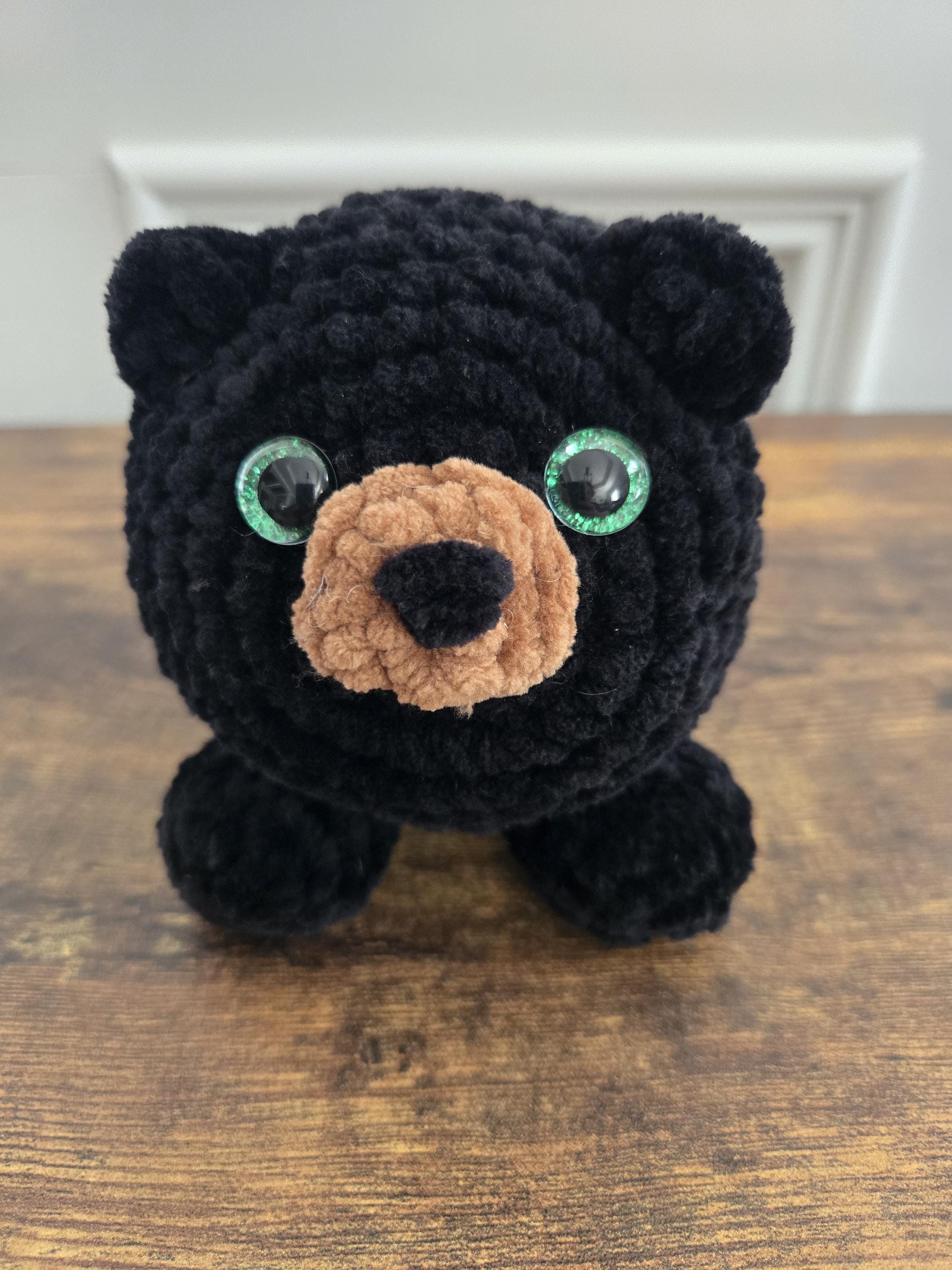 Crochet Bear Loaf Plushie – Handmade Chonky Bear – Soft Stuffed Animal – Cute Forest Bear Toy – Perfect Gift for Bear Lovers & Kids - Image 1