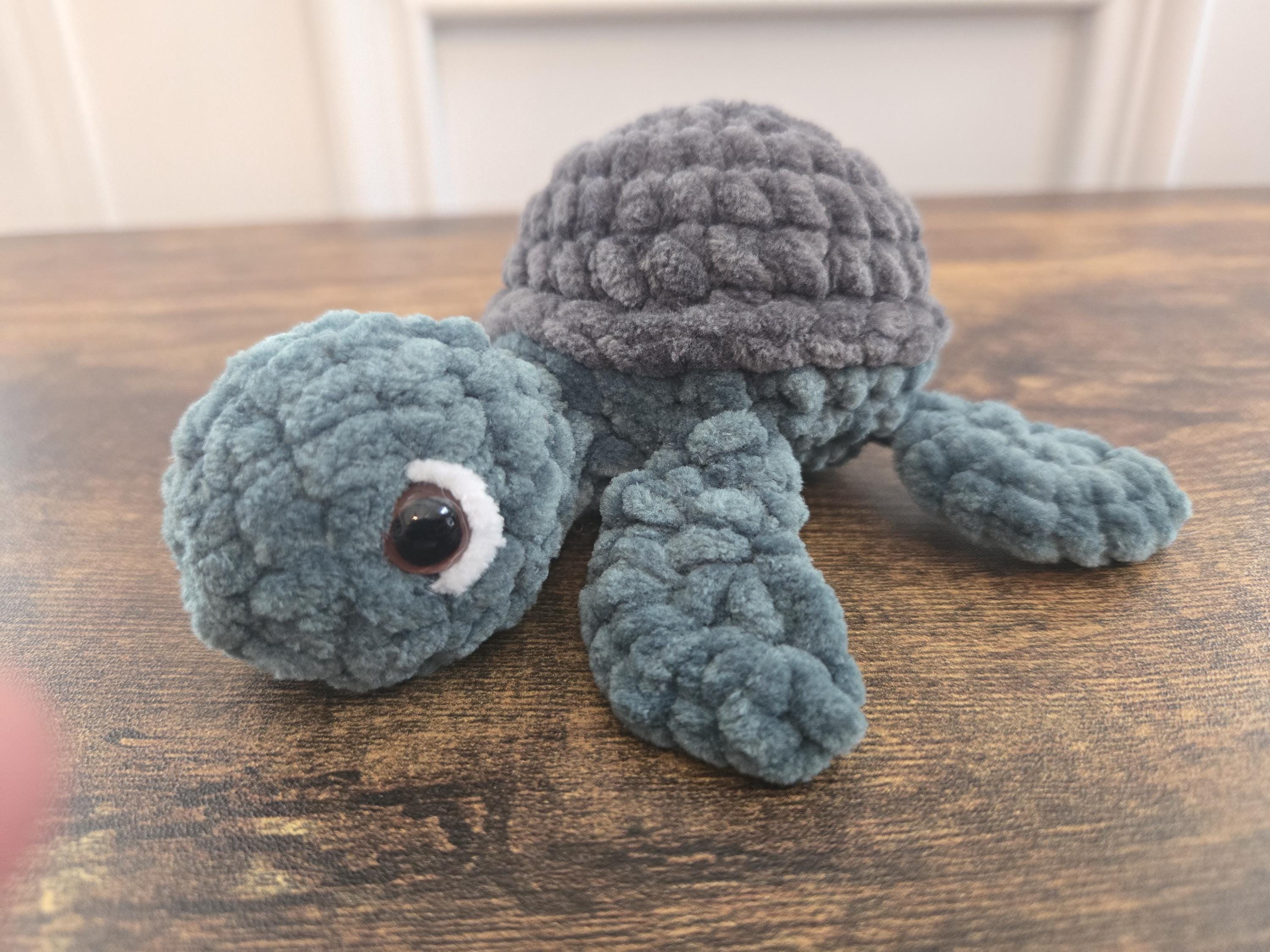 Sea Creature Trio – Crochet Octopus, Sea Turtle & Stingray Plush Set – Ocean Animal Plushies – Soft Handmade Stuffed Toys – Ocean Lover Gift - Thumbnail 6