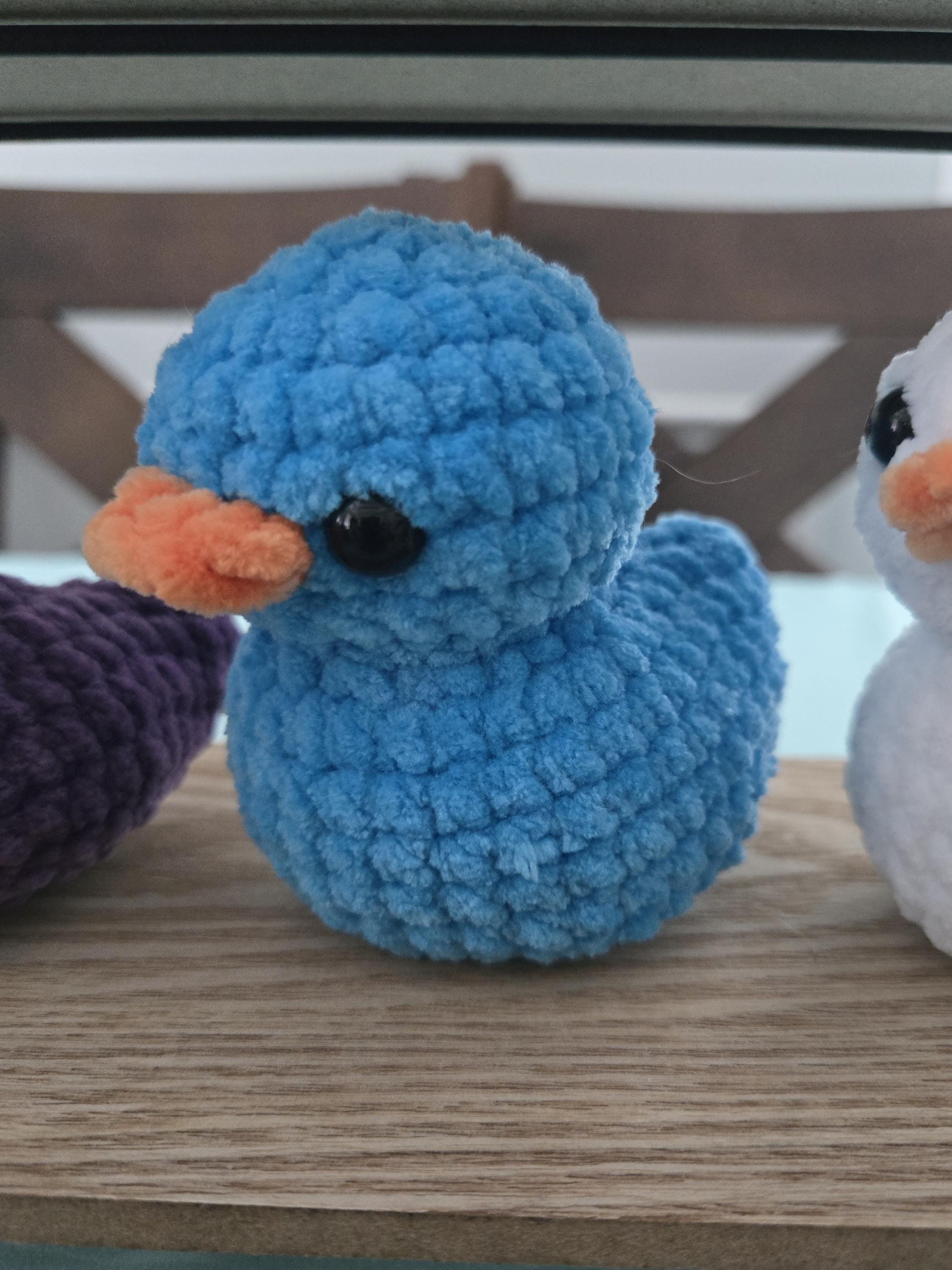 Crochet Rubber Ducky Plush – Soft Chenille Yellow Duck – Amigurumi Bath Toy – Kawaii Duck – Handmade Baby Gift – Nursery Decor – Jeep Duck - Thumbnail 6