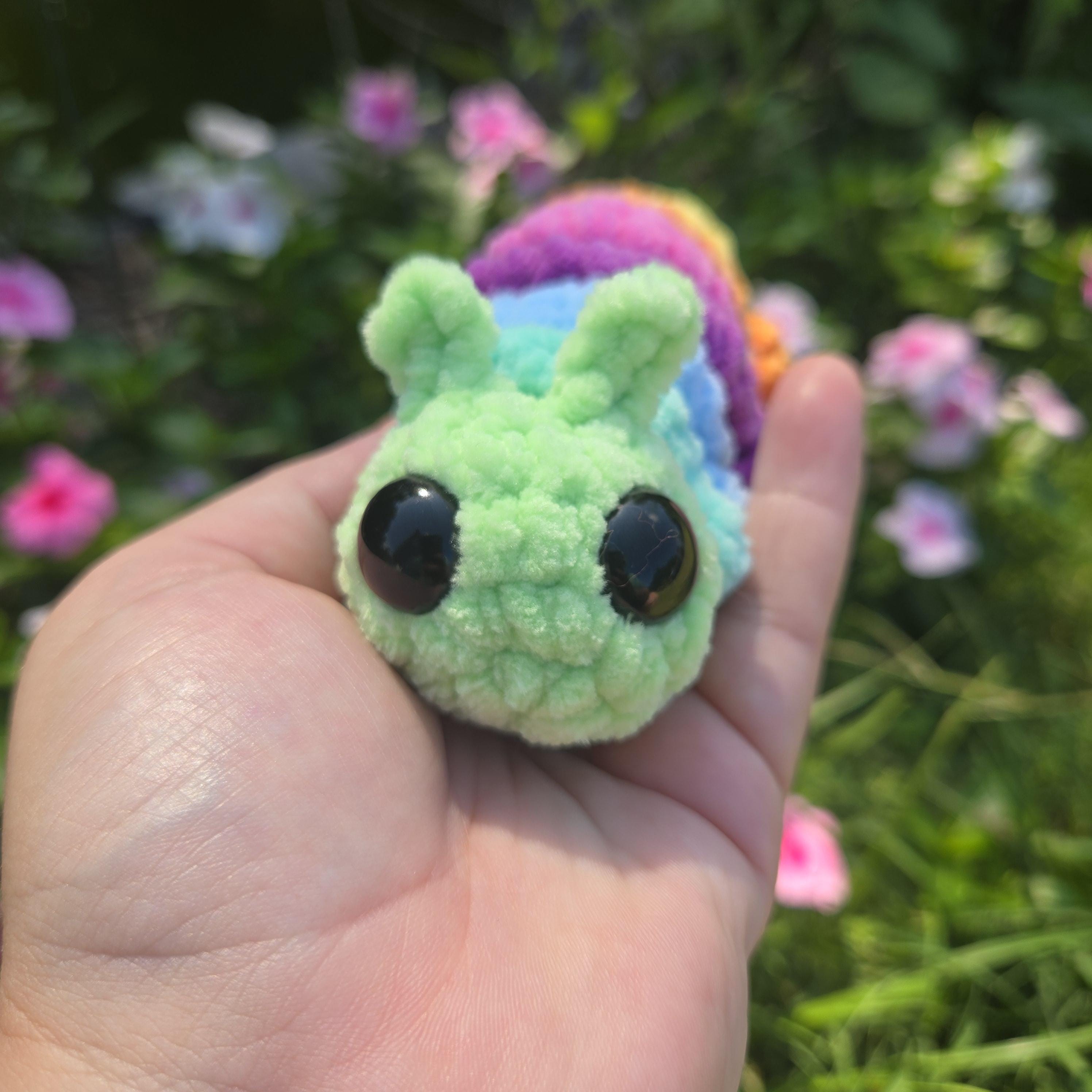 Crochet Caterpillar Fidget – Handmade Sensory Plush – Soft Fidget Toy – Wiggly Bug Plushie – Cute Stress Relief Gift for Kids & Adults, Smal - Thumbnail 3