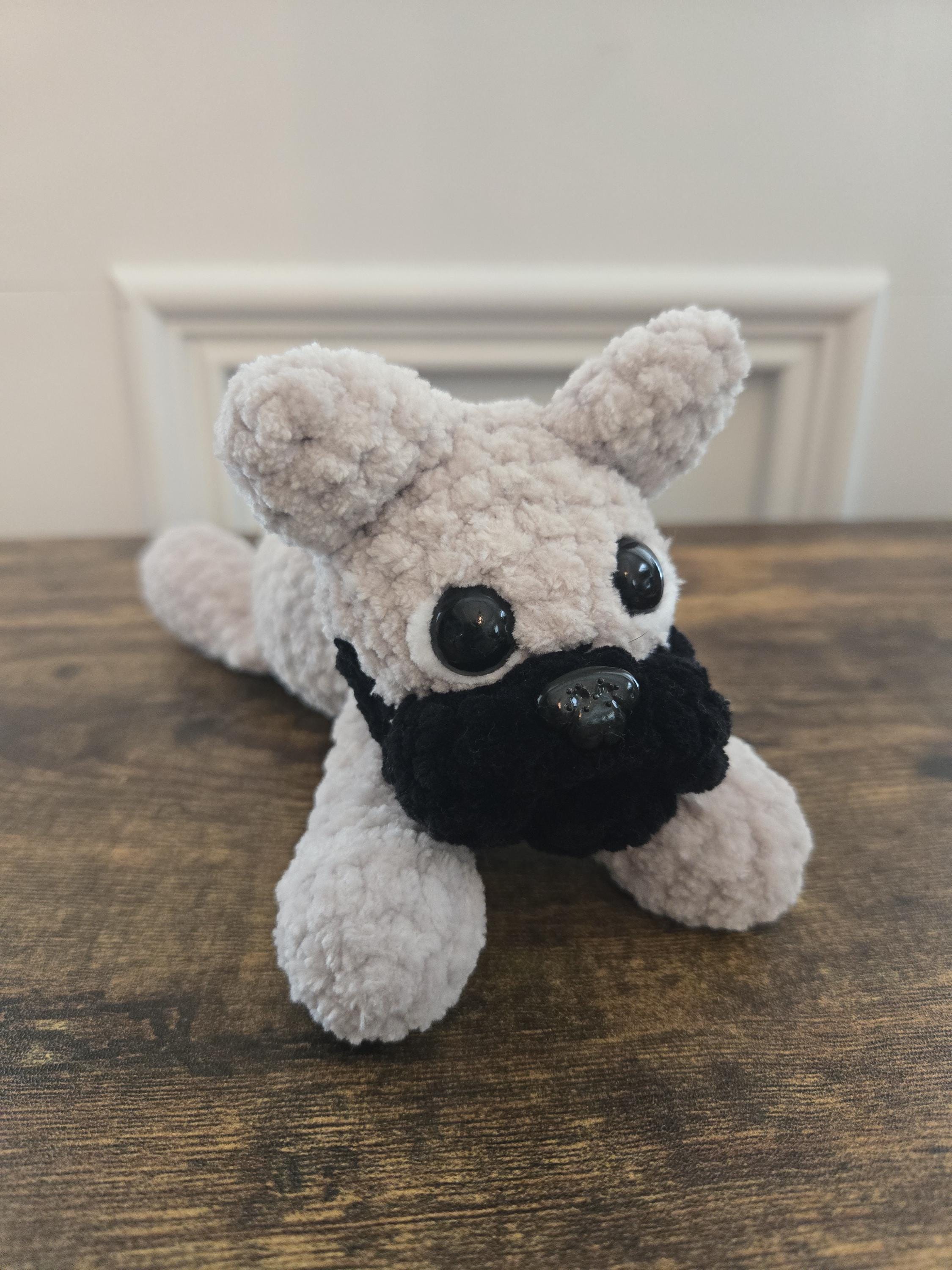 Crochet French Bulldog Plush – Amigurumi Frenchie Dog – Cute Stuffed Puppy – French Bulldog Gift – Dog Lover Plush - Thumbnail 3