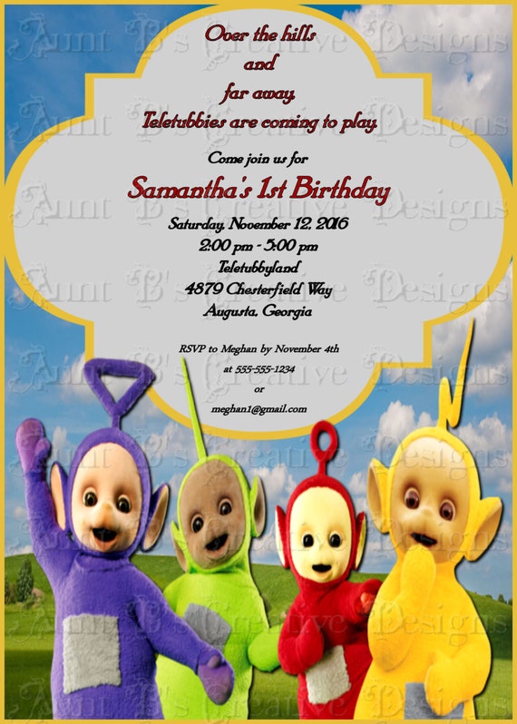 Teletubbies Party Invitations 4