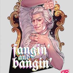 Astarion Fangin' and Bangin' - BG3 Fan Art Print