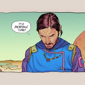 MORBIN TIME - Morbius by Moebius A5 Art Print