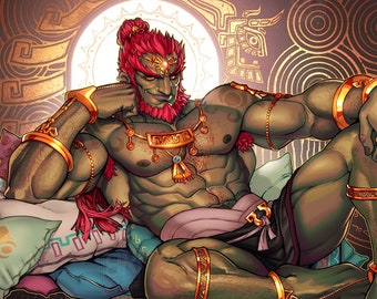 LIMITED EDITION Sparkly Metallic Gerudo King Poster