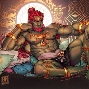 Preorder LIMITED EDITION Sparkly Metallic Gerudo King Poster