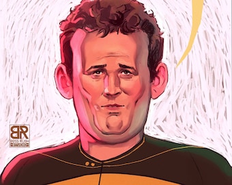 O'Brien "Sure the Irish..."  - A5 Colm Meaney Art Print