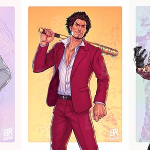 Kiryu Ichiban Majima Dreierpack - Kunstdrucke