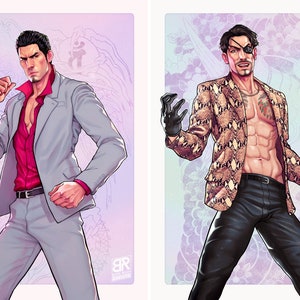 Preorder New Kiryu & Majima Double Pack 2023 edition - Art Prints